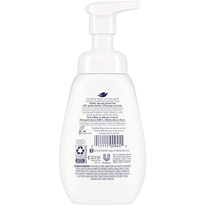 Dove FOAMING HAND WASH COCONUT WATER & ALMOND MILK EFFECTIVELY WASHES AWAY BACTERIA WHILE NOURISHING YOUR SKIN 6.8 OZ - Image 3